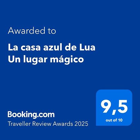La casa azul: Un lugar mágico y acogedor en finca Juncedo Esterno foto